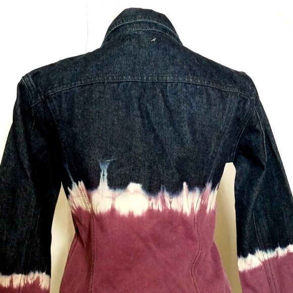 Karl Kani KK2 Bohemian Jean Jacket Small Purple Tie Dye - Picture 6 of 10